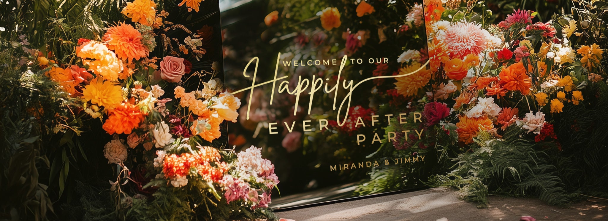 Mirror Wedding Signs