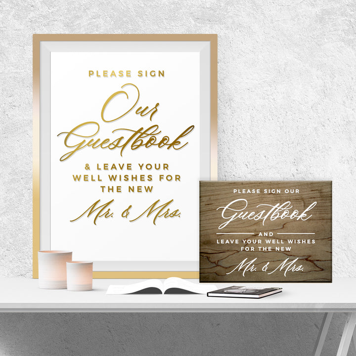 PLEASE SIGN OUR GUESTBOOK HERE DECAL  - ROYAL FESTIVITY