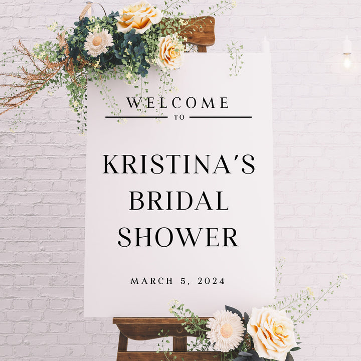 Custom Welcome to Bridal Shower Decal