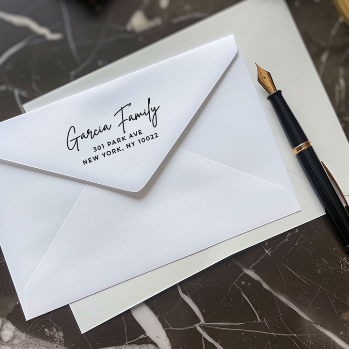 Custom Return Address Stamp - METROPOLITAN GALA