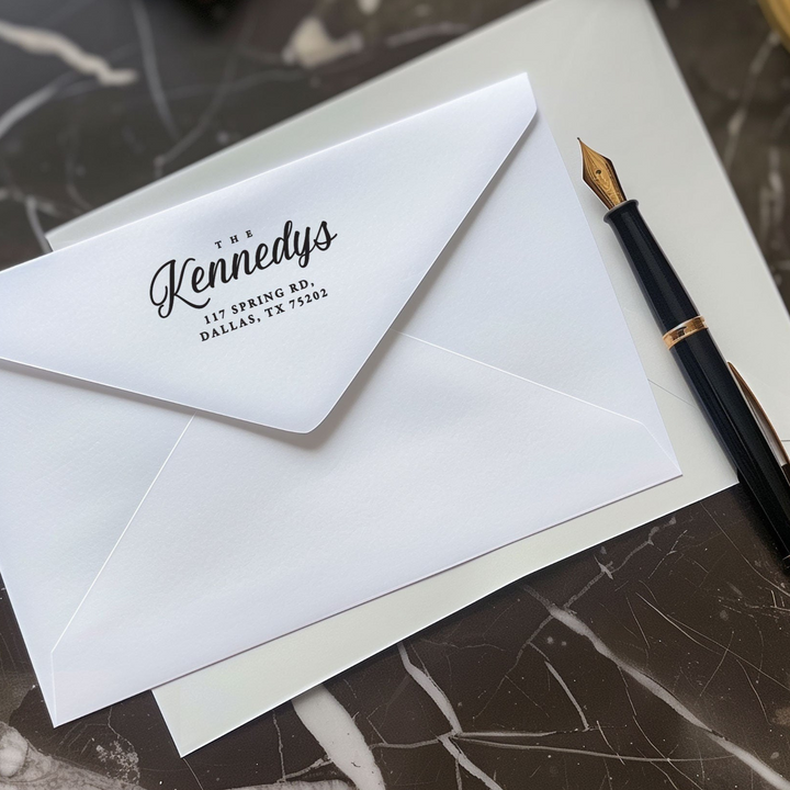 Custom Return Address Stamp - FAIRYTALE EVENING