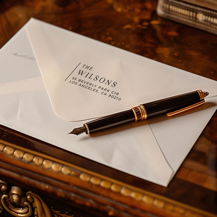 Custom Return Address Stamp - OLD FASHION