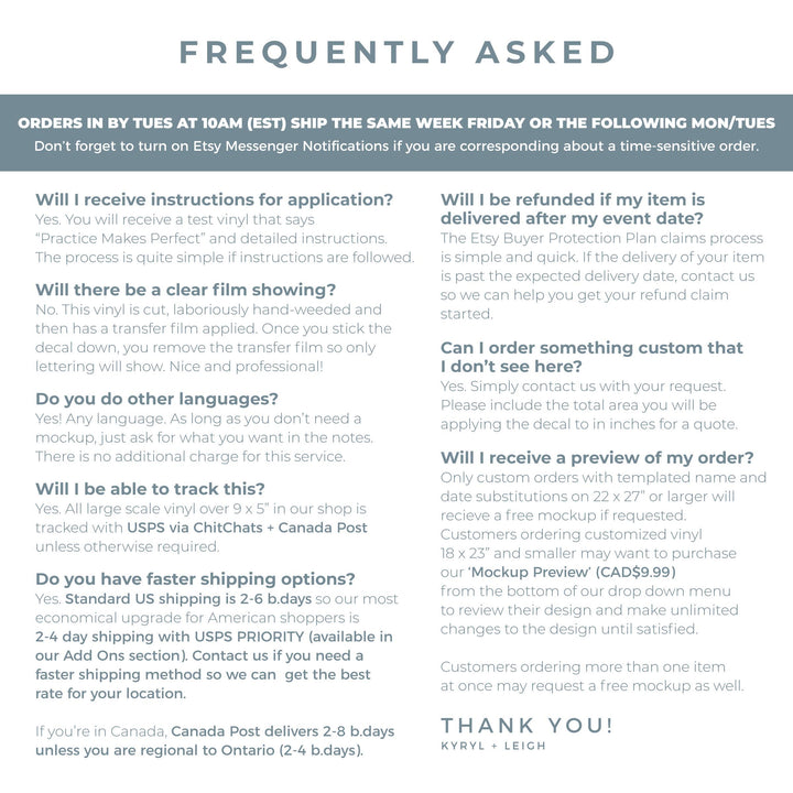 a poster with a question for a company