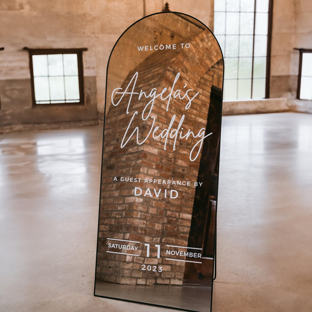 Custom Decal Brides Wedding Featuring Husband Sticker / Guest Appearance by Groom, Welcome Wedding Vinyl Decal Sticker - METROPOLITAN GALA