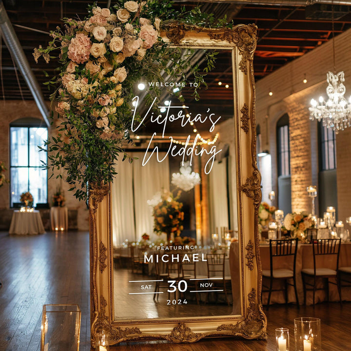 Custom Decal Brides Wedding Featuring Husband Sticker / Guest Appearance by Groom, Welcome Wedding Vinyl Decal Sticker - METROPOLITAN GALA