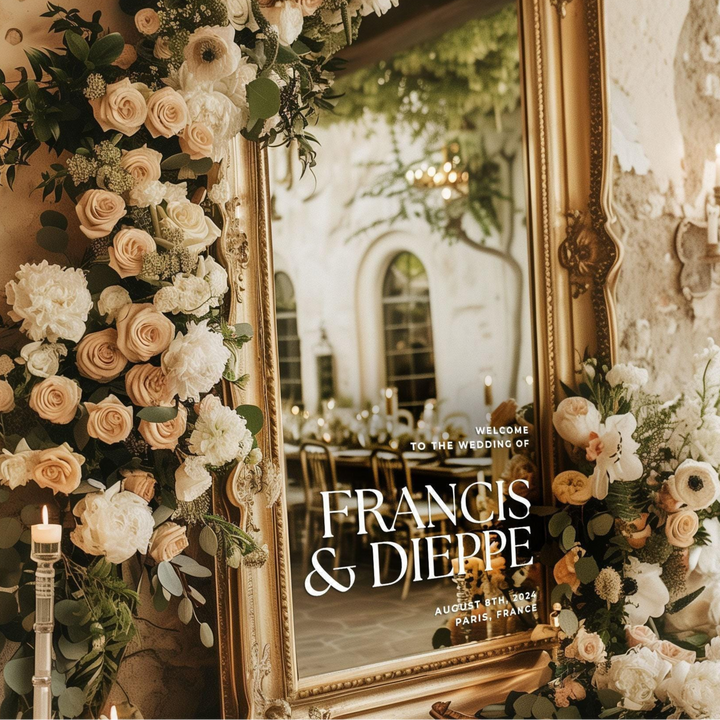 Welcome to the Wedding of Decal - OLD FASHION