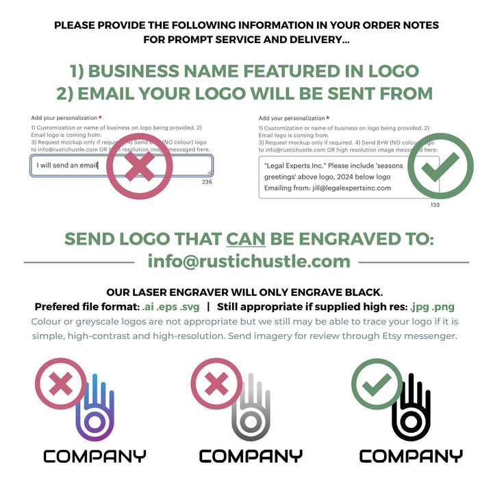 'Inline Logo' Round Custom Christmas Tree Ornaments