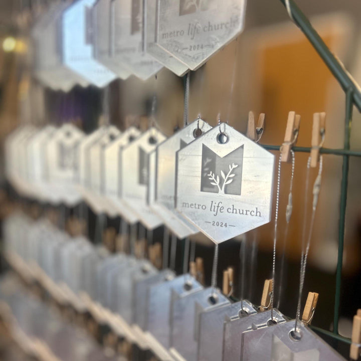 Custom Christmas Tree Ornament, Mirrored Acrylic Bulk Wholesale Logo Client Gifting, Corporate Holiday Stocking Stuffers, Personalized Decor