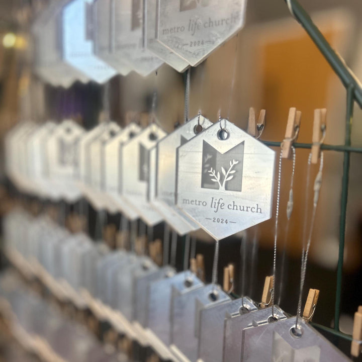 Custom Christmas Tree Ornament, Mirrored Acrylic Bulk Wholesale Logo Client Gifting, Corporate Holiday Stocking Stuffers, Personalized Decor