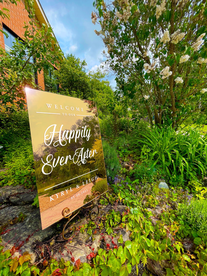 Happily Ever After Mirror Entry Sign - FAIRYTALE EVENING