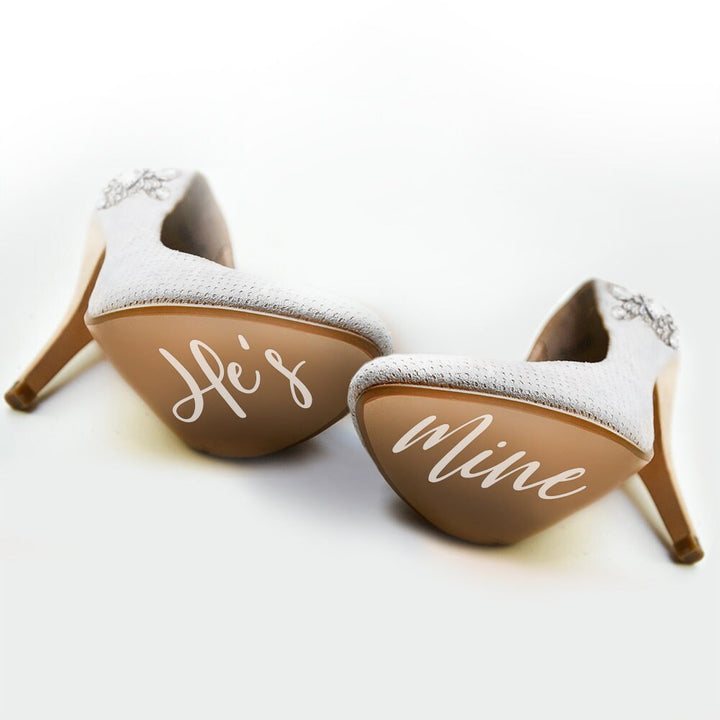 He's Mine | She's Mine Wedding Shoe Sole DECAL - LIVELY AFFAIR
