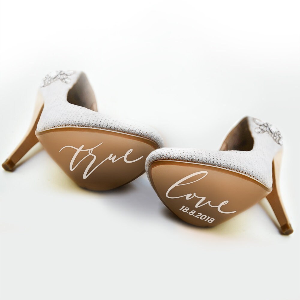 True Love Wedding Shoe Sole DECAL - ROMANTIC SOIRÉE