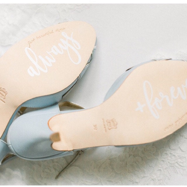 Always + Forever Wedding Shoe Sole DECAL - LIVELY AFFAIR
