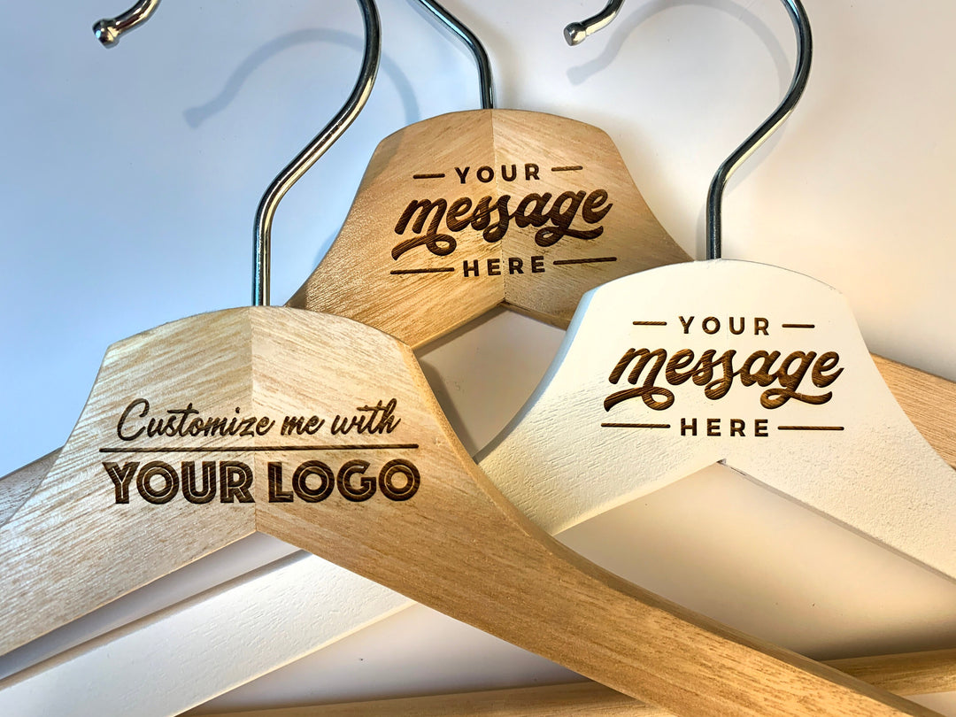 Personalized Wedding Hanger - Rustic Banquet