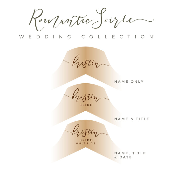 Personalized Wedding Hanger - Romantic Soirée