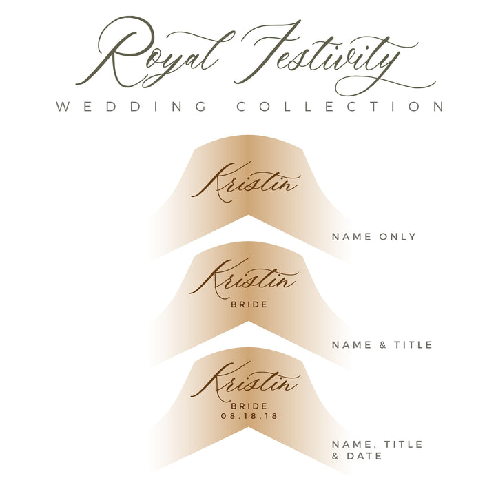 Personalized Wedding Hanger - Royal Festivity