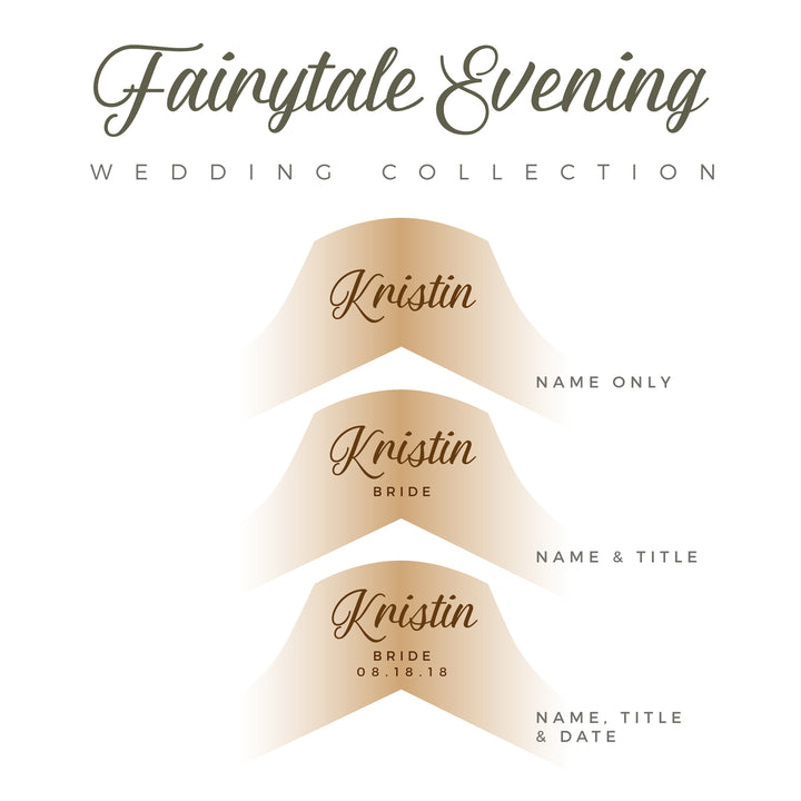 Personalized Wedding Hanger - Fairytale Evening