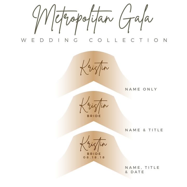 Personalized Wedding Hanger - Metropolitan Gala