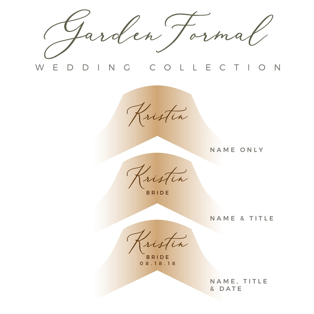 Personalized Wedding Hanger - Garden Formal