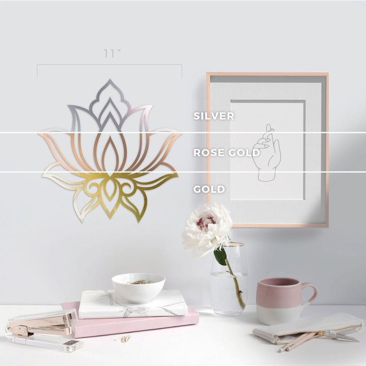Lotus Flower Mandala - Sacred Geometry Wall Decor
