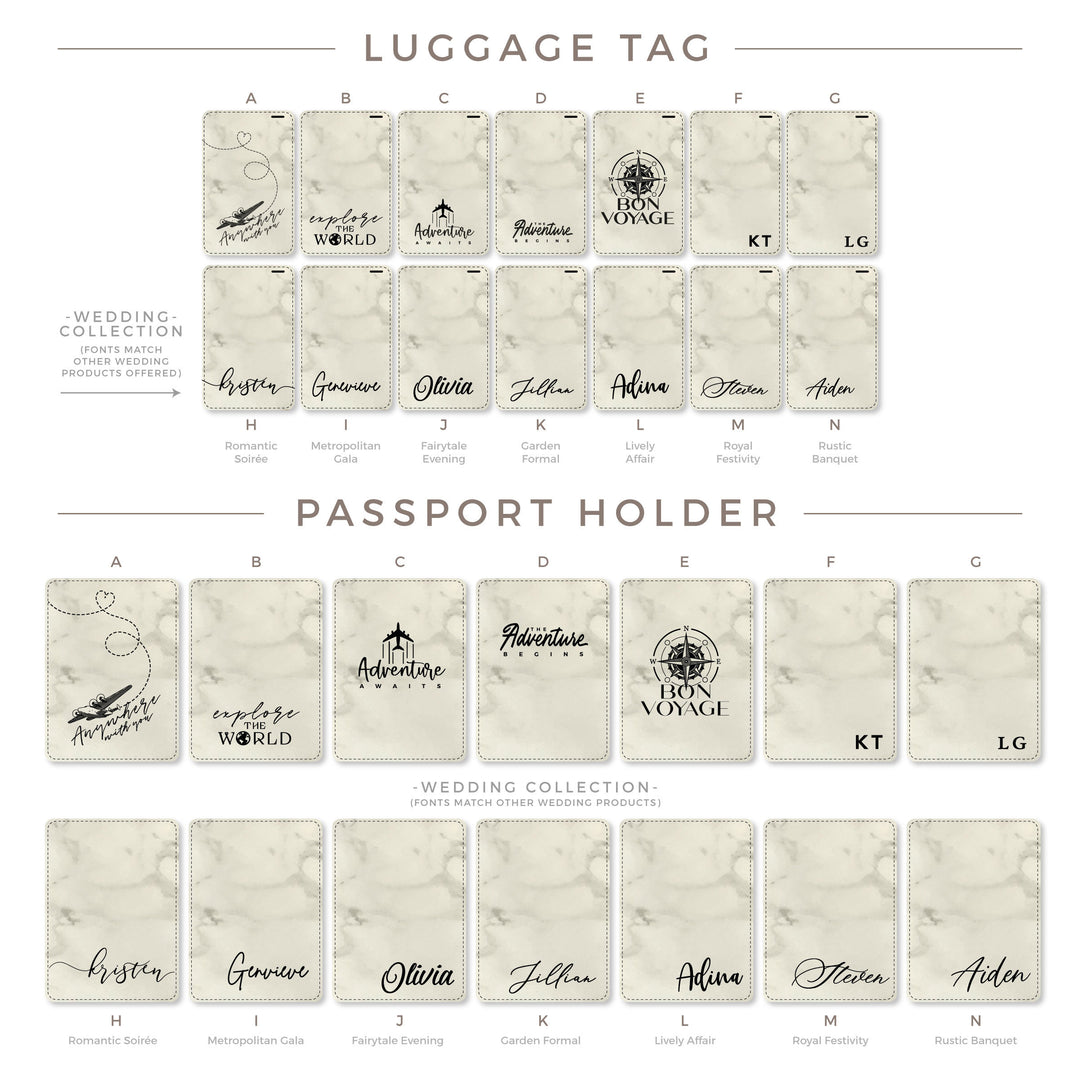 Custom Passport Cover and Luggage Tag