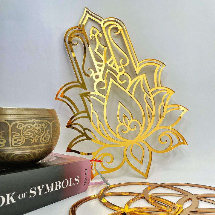Hamsa Hand - Sacred Geometry Wall Decor