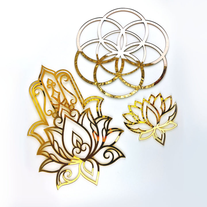 Lotus Flower Mandala - Sacred Geometry Wall Decor