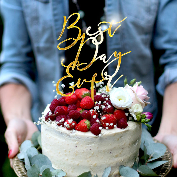 BEST DAY EVER CAKE TOPPER - ROMANTIC SOIRÉE