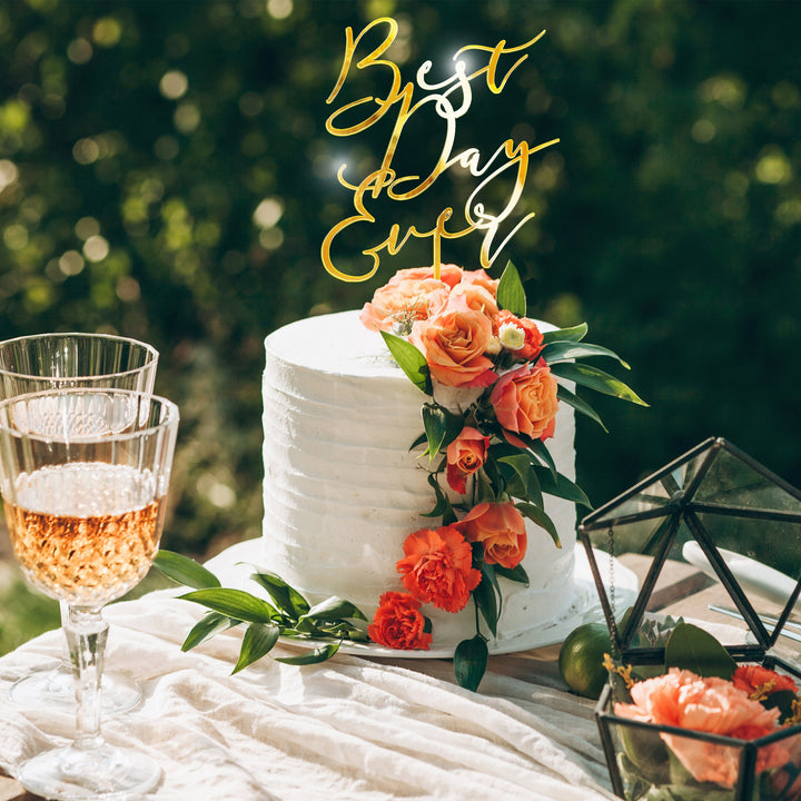 BEST DAY EVER CAKE TOPPER - ROMANTIC SOIRÉE