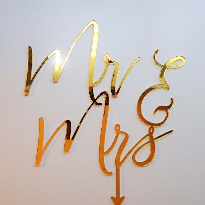 Mr & Mrs Cake Topper - ROMANTIC SOIRÉE