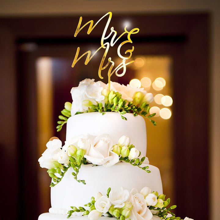 Mr & Mrs Cake Topper - ROMANTIC SOIRÉE