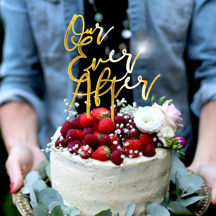OUR EVER AFTER CAKE TOPPER - ROMANTIC SOIRÉE