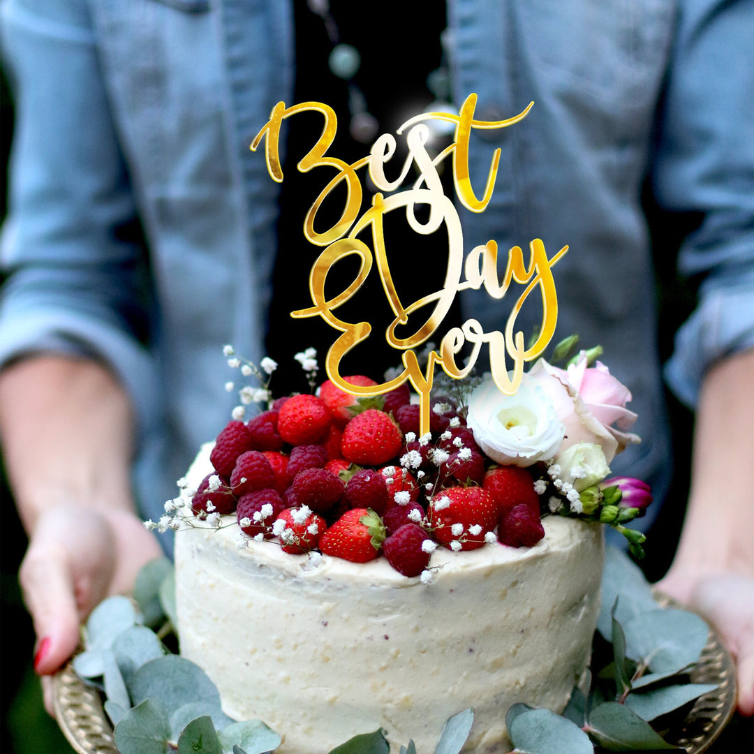 BEST DAY EVER CAKE TOPPER - LIVELY AFFAIR