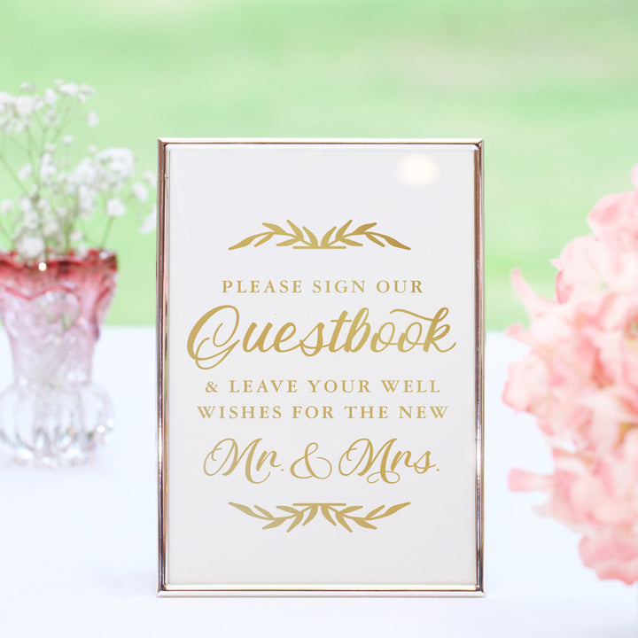 PLEASE SIGN OUR GUESTBOOK (B) DECAL - FAIRYTALE EVENING