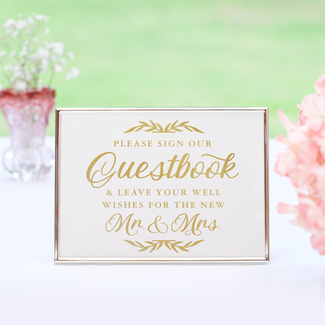 PLEASE SIGN OUR GUESTBOOK (B) DECAL - FAIRYTALE EVENING