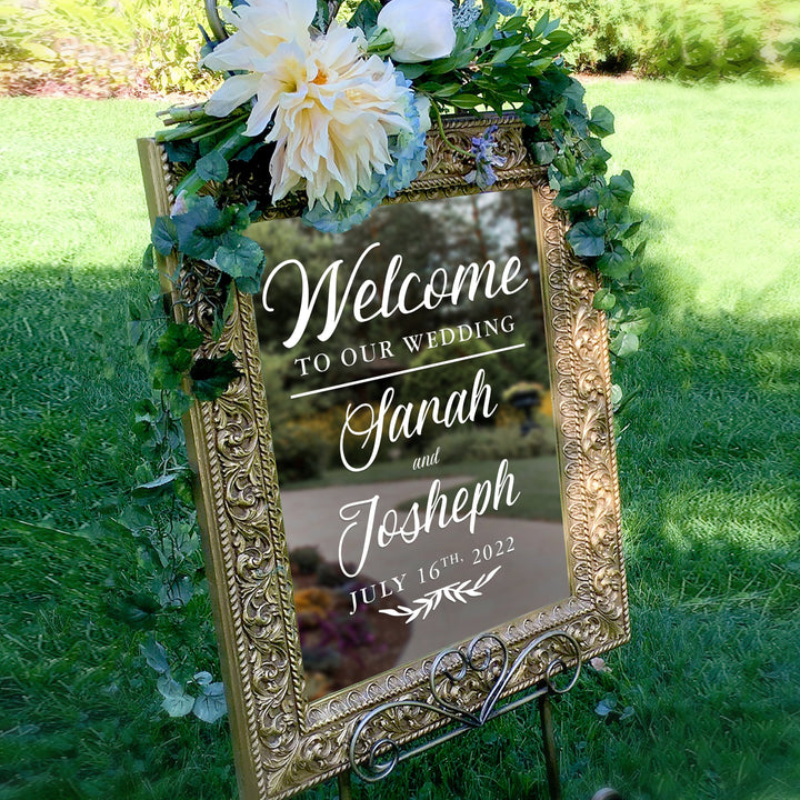 CUSTOM WELCOME TO OUR WEDDING DECAL - FAIRYTALE EVENING