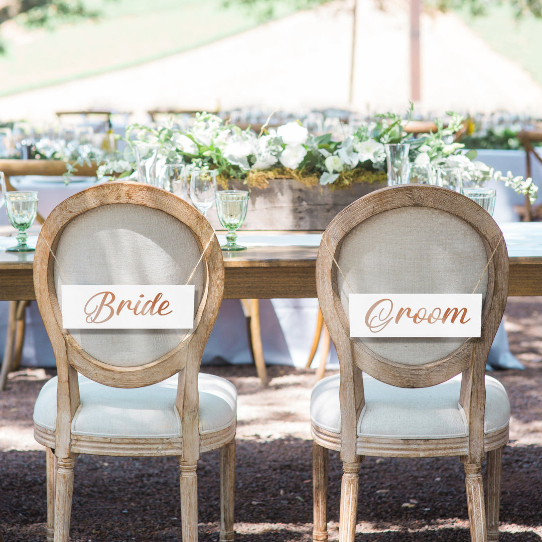 Bride & Groom Reserved Seating DECAL - FAIRYTALE EVENING