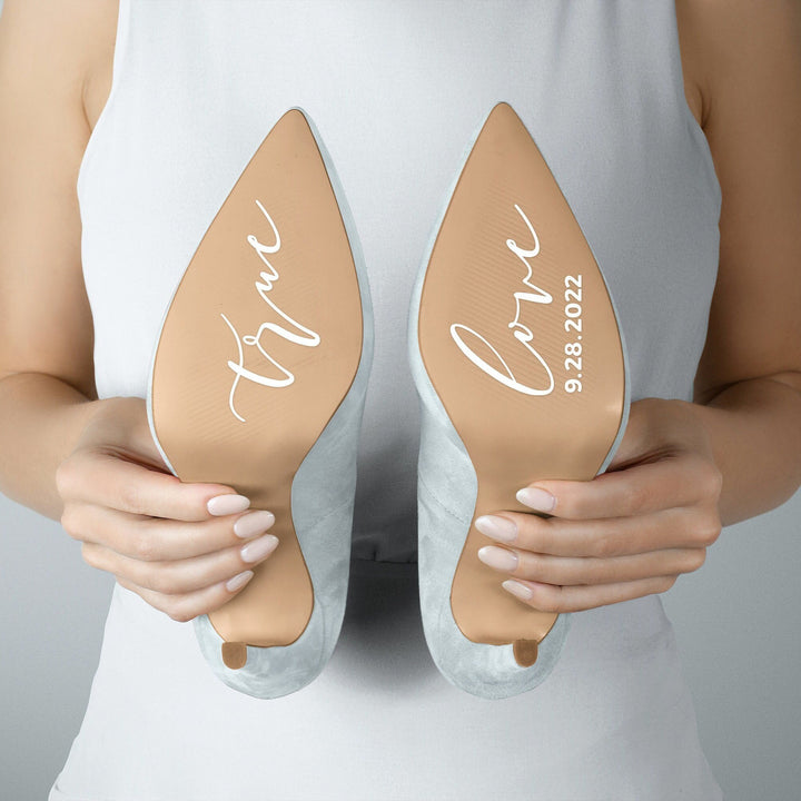 True Love Wedding Shoe Sole DECAL - ROMANTIC SOIRÉE