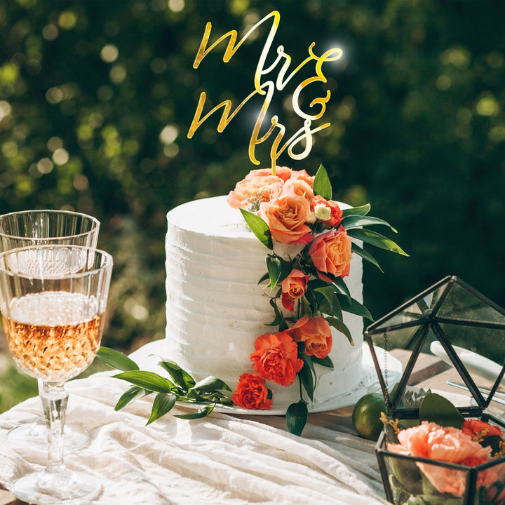 Mr & Mrs Cake Topper - ROMANTIC SOIRÉE