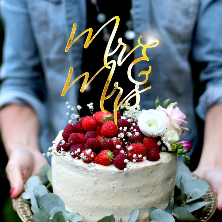 Mr & Mrs Cake Topper - ROMANTIC SOIRÉE