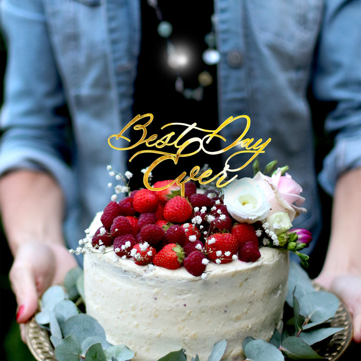 BEST DAY EVER CAKE TOPPER - ROYAL FESTIVITY