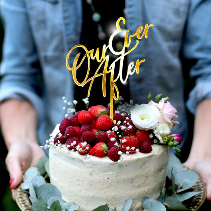 Our Ever After CAKE TOPPER - RUSTIC BANQUET