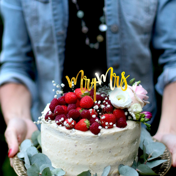 Mr & Mrs CAKE TOPPER - LIVELY AFFAIR