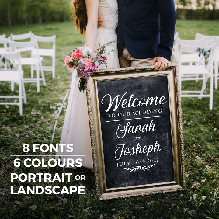 CUSTOM WELCOME TO OUR WEDDING DECAL - FAIRYTALE EVENING