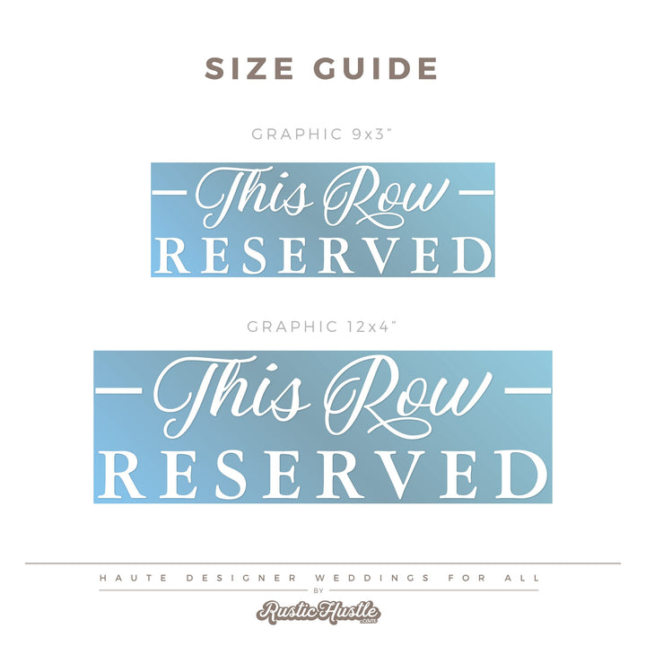 ROW Reserved Seating DECAL - FAIRYTALE EVENING