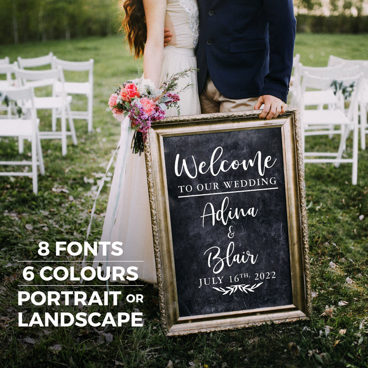 Welcome to Our Wedding Custom Decal - LIVELY AFFAIR