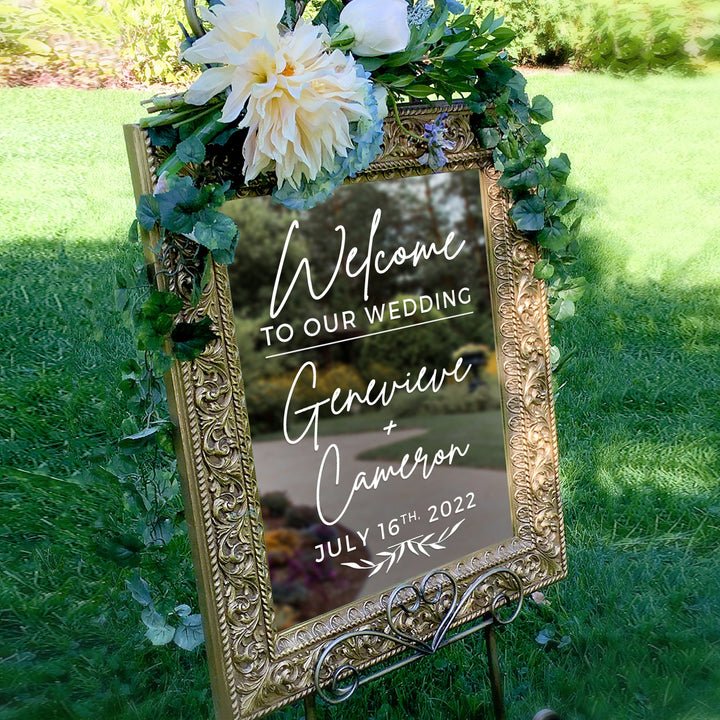 Welcome to Our Wedding Custom Decal - MET GALA