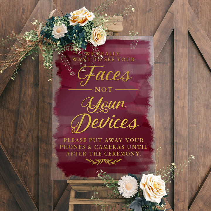 YOUR FACES NOT DEVICES UNPLUGGED CEREMONY Decal - FAIRYTALE EVENING