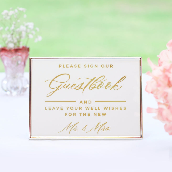 PLEASE SIGN OUR GUESTBOOK (B) DECAL  - ROYAL FESTIVITY