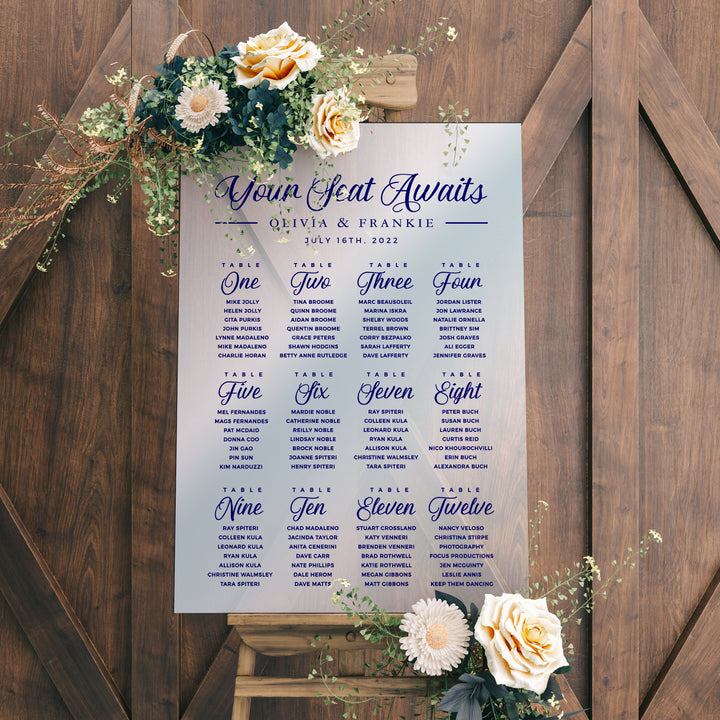 Our Favorite People Custom Seating Chart Header Decal - FAIRYTALE EVENING